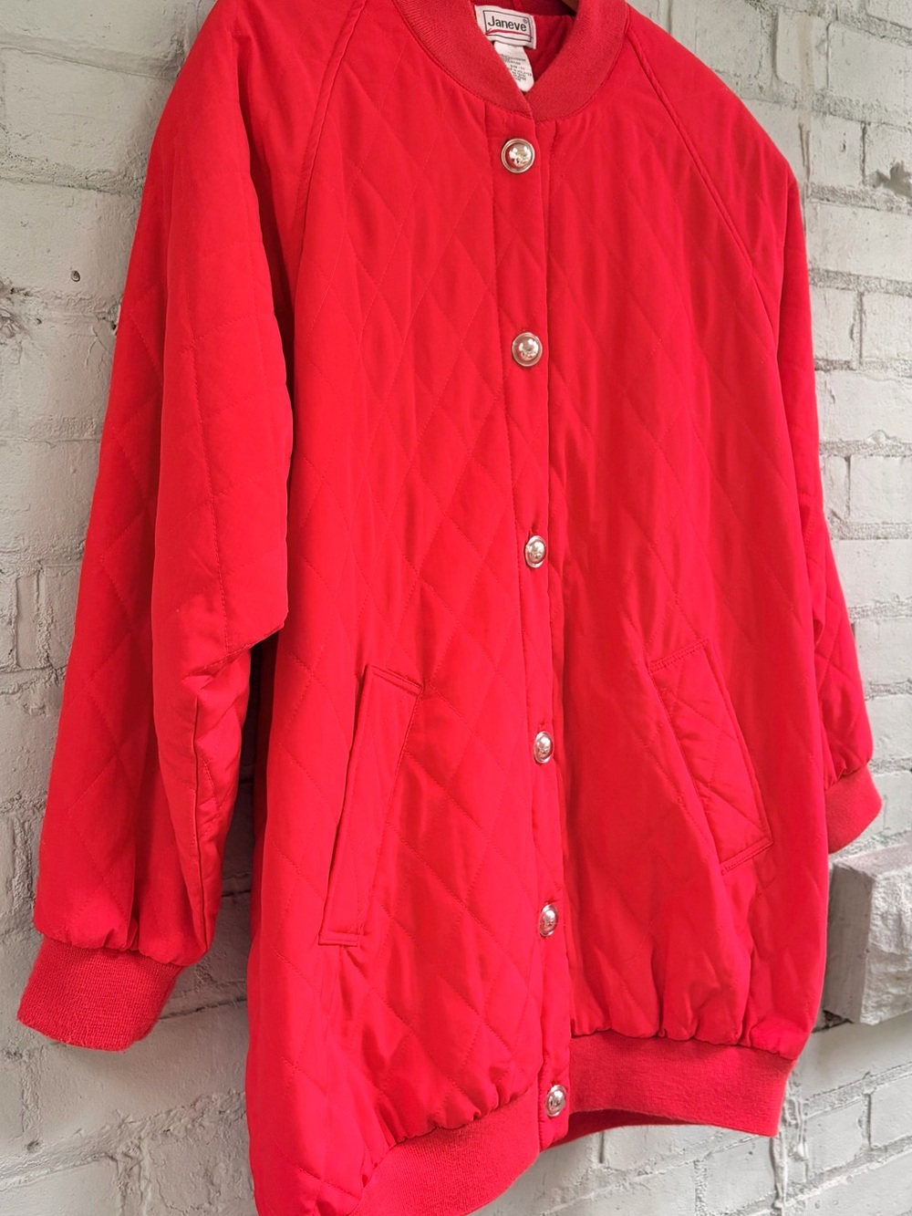 Quilted Red Jacket - Picture 3 of 6